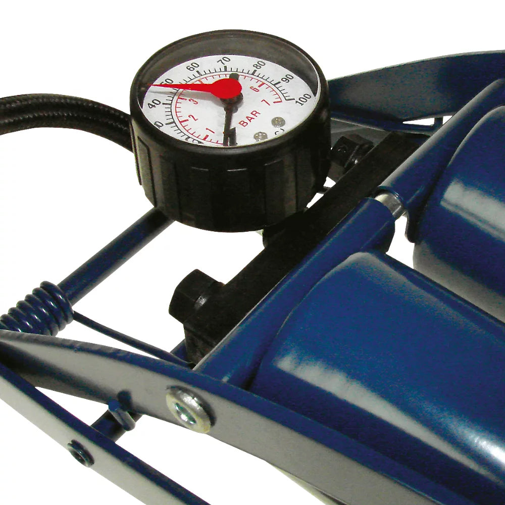 Double Barrel Tyre Foot Pump