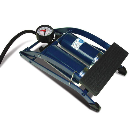 Double Barrel Tyre Foot Pump