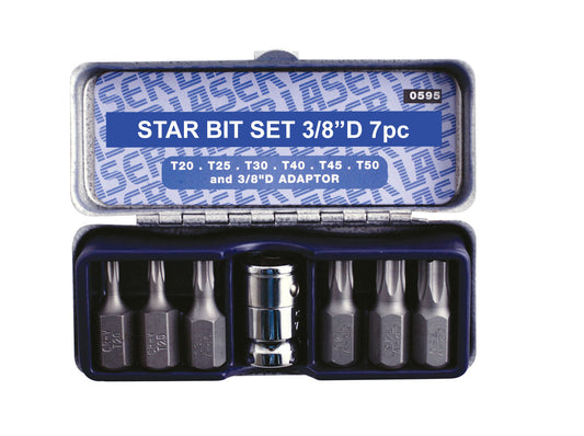 Star Bit Set 7 Pieces Case Kit