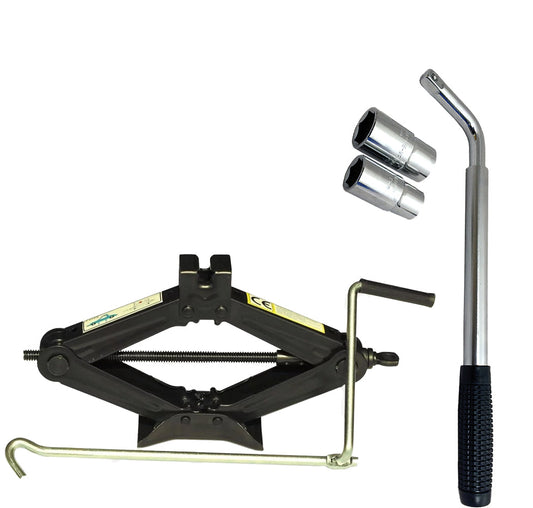 1 Tonne Scissor Jack And Extendable Wheel Brace Kit