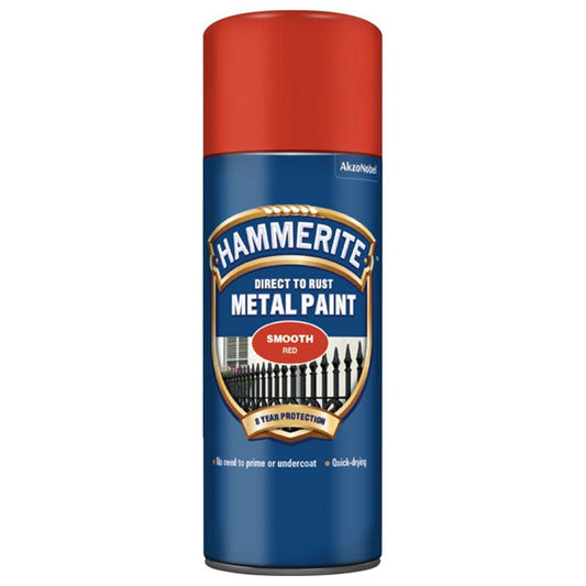 Hammerite Direct to Rust Metal Paint Smooth Red 400ml