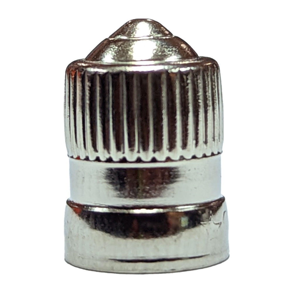 Brass Plated Tyre Valve Cap - Silver
