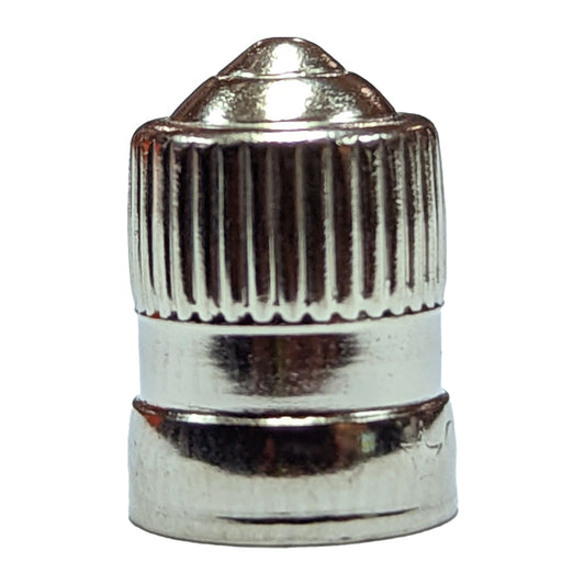 Brass Plated Tyre Valve Cap - Silver