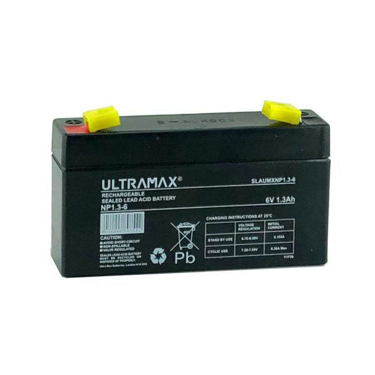 6.0V 1.3Ah Sealed Lead Acid Battery