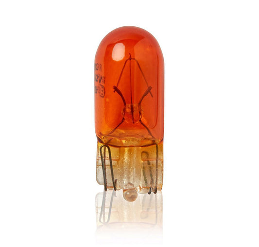501 Amber 12V W5W Indicator Wedge Bulbs