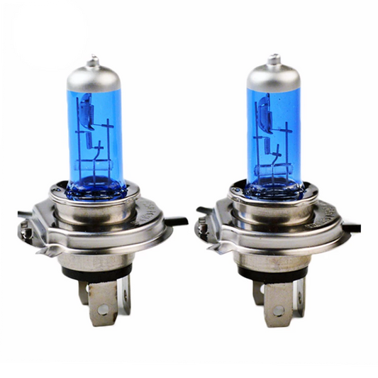 2x H4 472 Xenon White Night Vision Headlight Light Bulb (6000K)