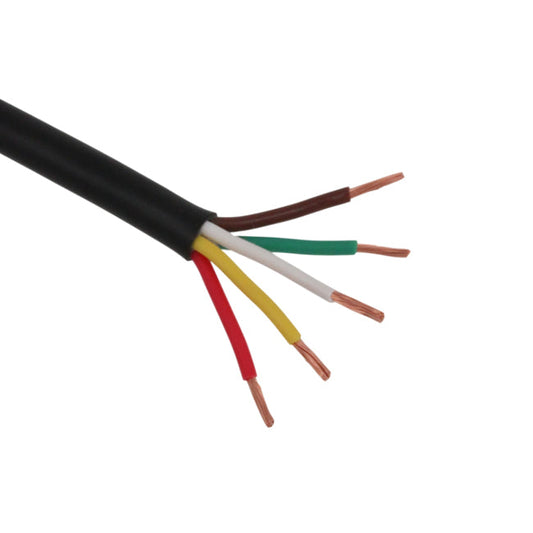 5 Core Cable PVC 8.75 Amp - Sold By The Meter