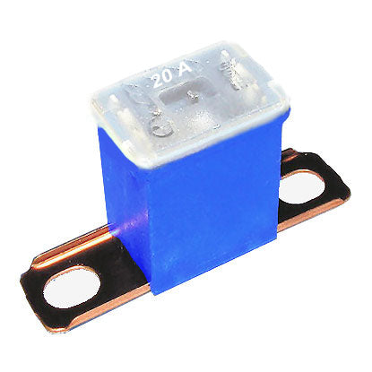 PAL Blue Fuse Male Screw Fit Short Leg 20 AMP