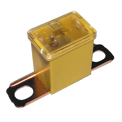 PAL Yellow Fuse Male Screw Fit Short Leg 60 AMP