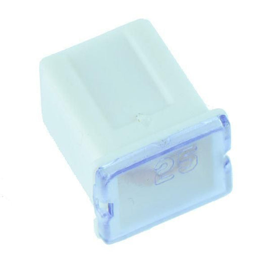JCASE Cartridge White Fuse Low Profile 25 AMP