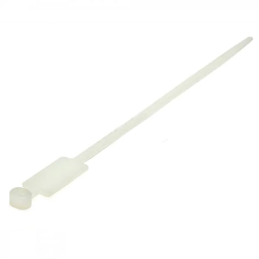 Marker White Cable Zip Ties 190 x 4.8mm, 100 Pieces