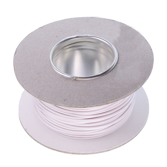 Single Core Cable Reel White 5.75 Amp 50m