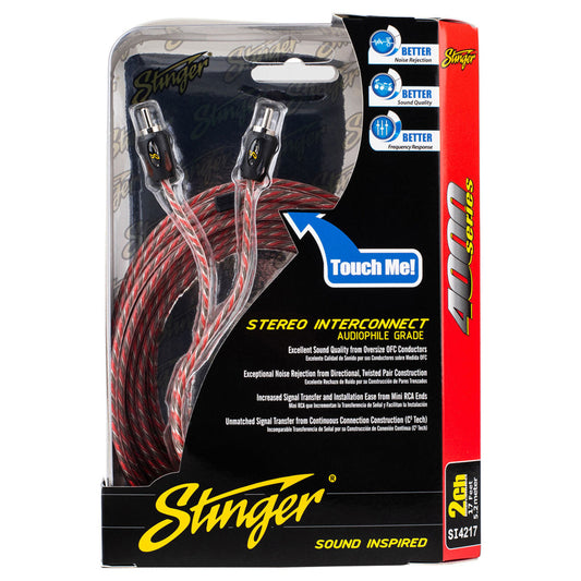 Stinger 4000 Series 5m/17feet RCA to RCA Cable