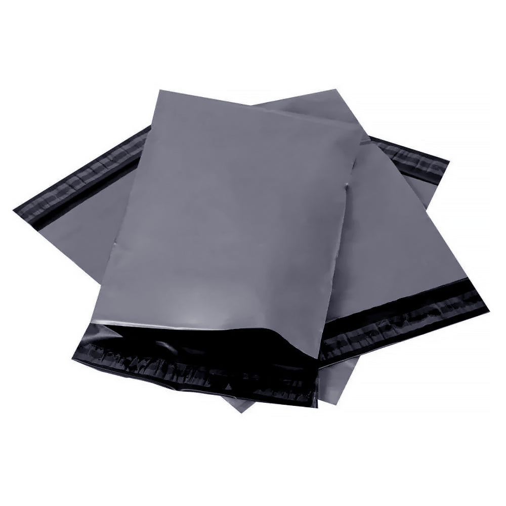 Grey Mailing Postal Bags 10" x 14"