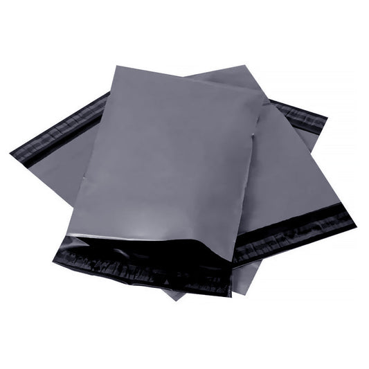 Grey Mailing Postal Bags 10" x 14"