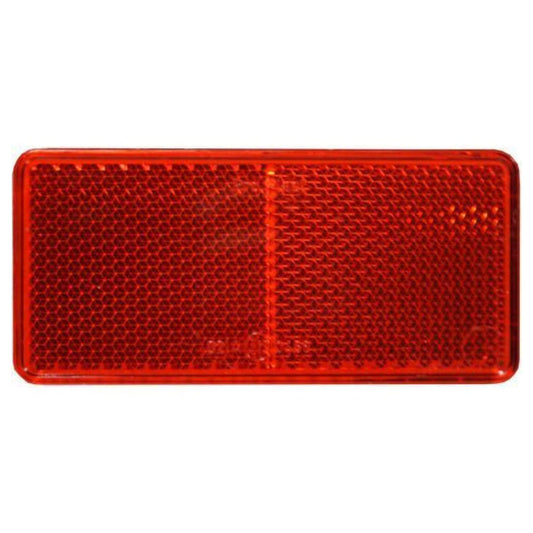 Self Adhesive Red Rectangular Reflector