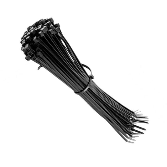 Cable Ties Black 250mm x 4.8mm - Pack of 100