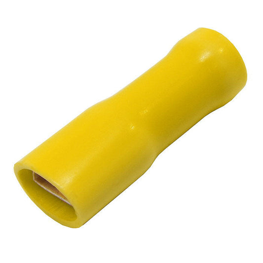 Yellow Female Spade 6.3mm Fully Insulated (crimps terminals)