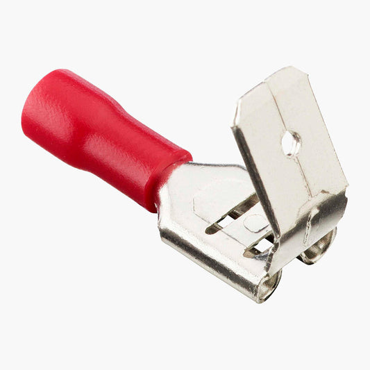 Red Piggy Back 6.3mm (crimps terminals)