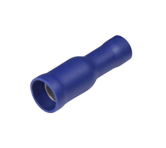 Blue Bullet Female Receptacle 5.0mm (crimps terminals)