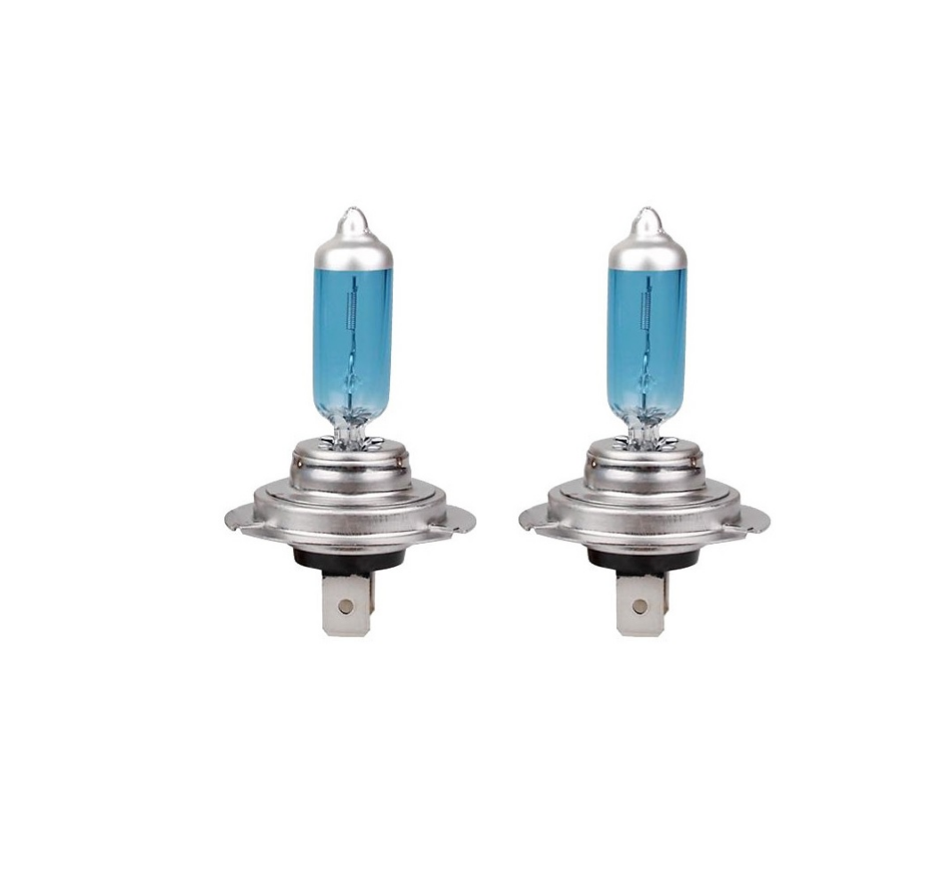2x H7 Blue Xenon Headlight Bulb Set 477 499 Bulb (6000k)