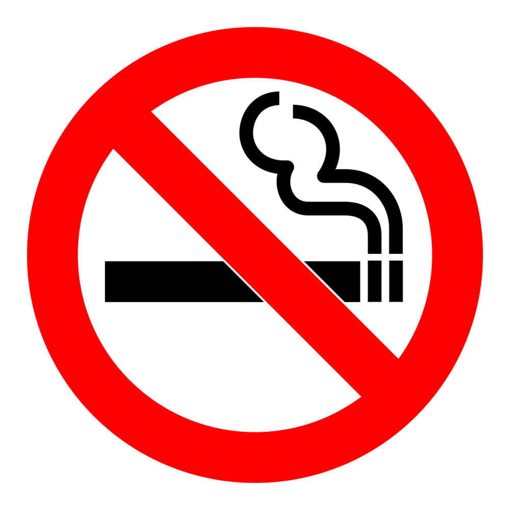 No Smoking Vinyl Self Adhesive Clear Background Sticker