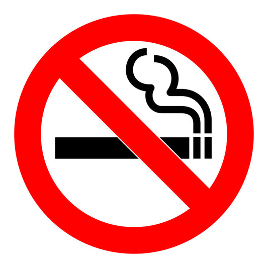 No Smoking Vinyl Self Adhesive Clear Background Sticker
