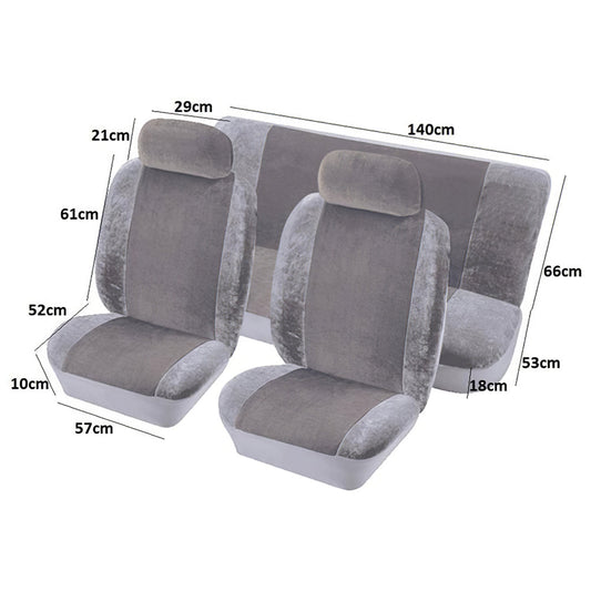 Heritage Grey Full Set Car Seat Covers
