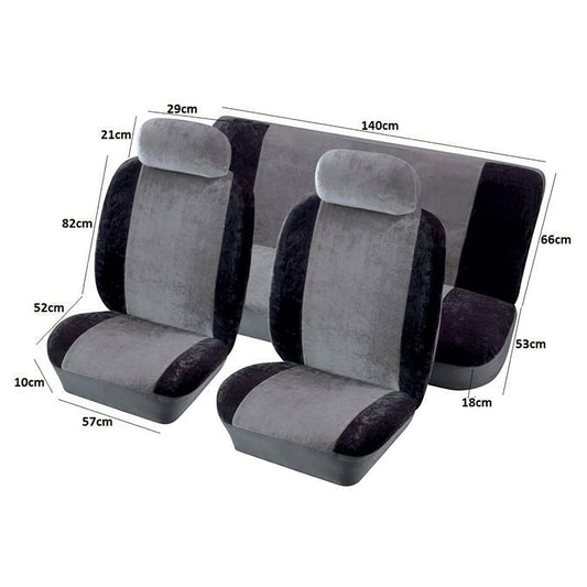 Heritage Black Full Set Car Seat Covers