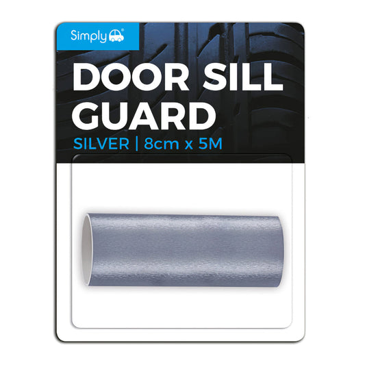 Universal Door Sill Protector Silver 8cm x 5m