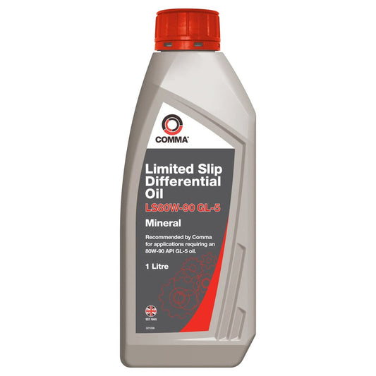 Comma Limited Slip Differential Gear Oil LS80W-90 GL-5 1L