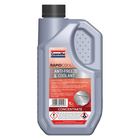 Granville Rapid Cool Red Antifreeze & Coolant 1L