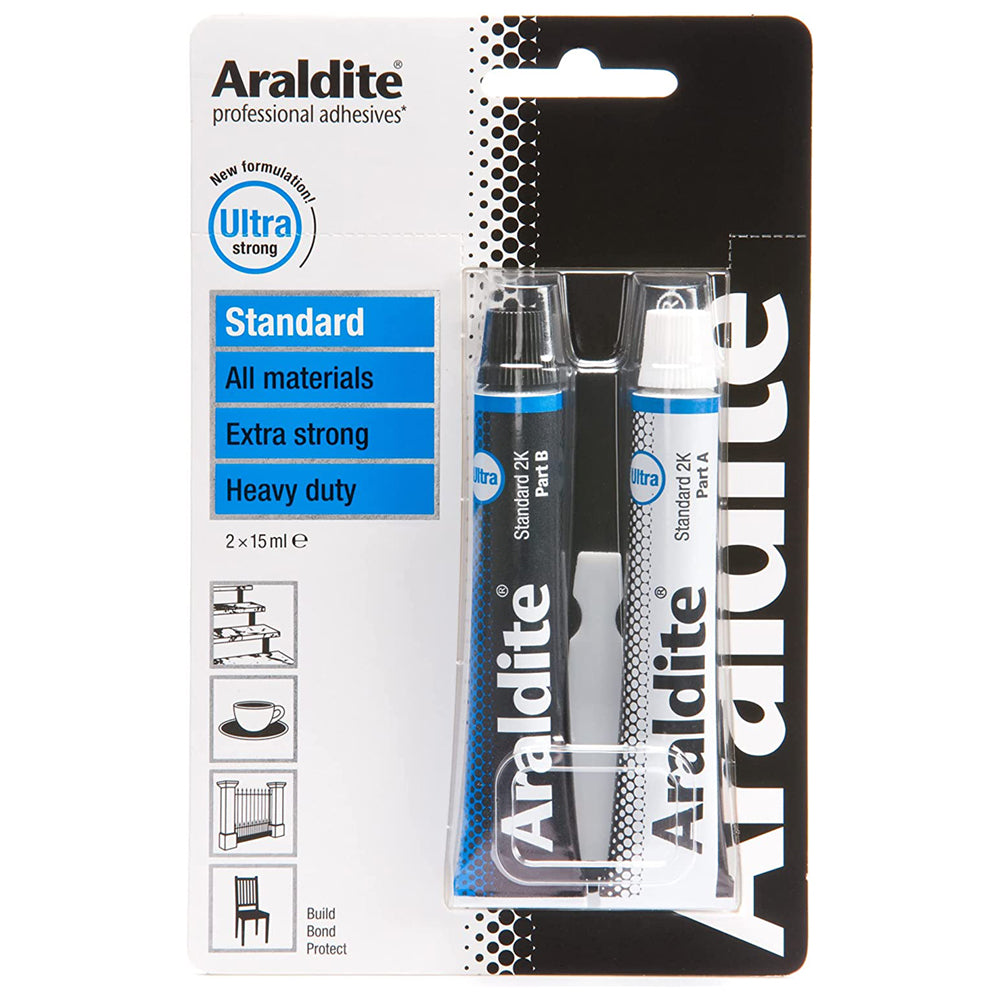 Araldite Standard Glue Epoxy Tubes 2x15ml