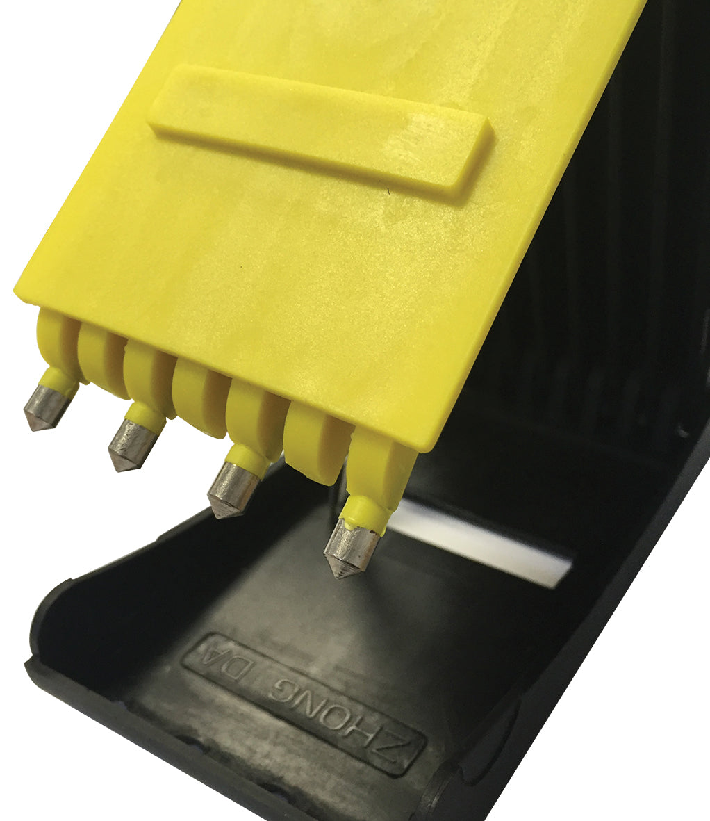 Folding Wheel Chocks With Spikes - Pair
