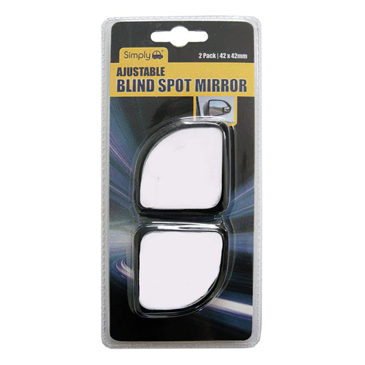 Simply 2x Adjustable Blind Spot Mirrors Black