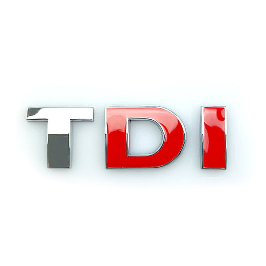 Self Adhesive TDI Chrome Badge