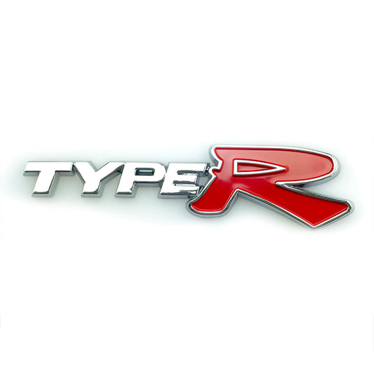 Self Adhesive Type-R Chrome Badge