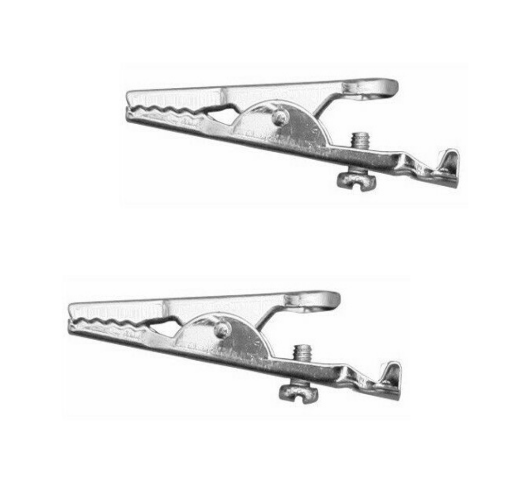Battery Crocodile Clips 2 x 5 AMP