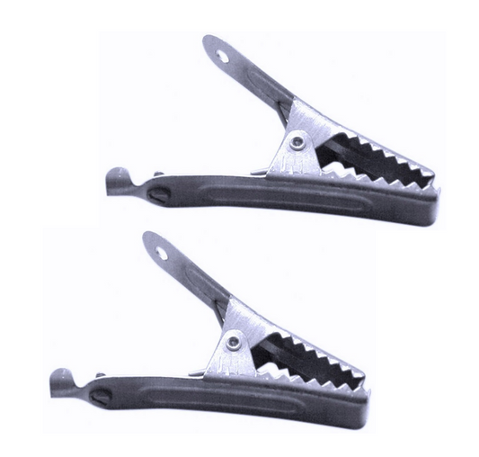 Battery Crocodile Clips 2 x 25 AMP