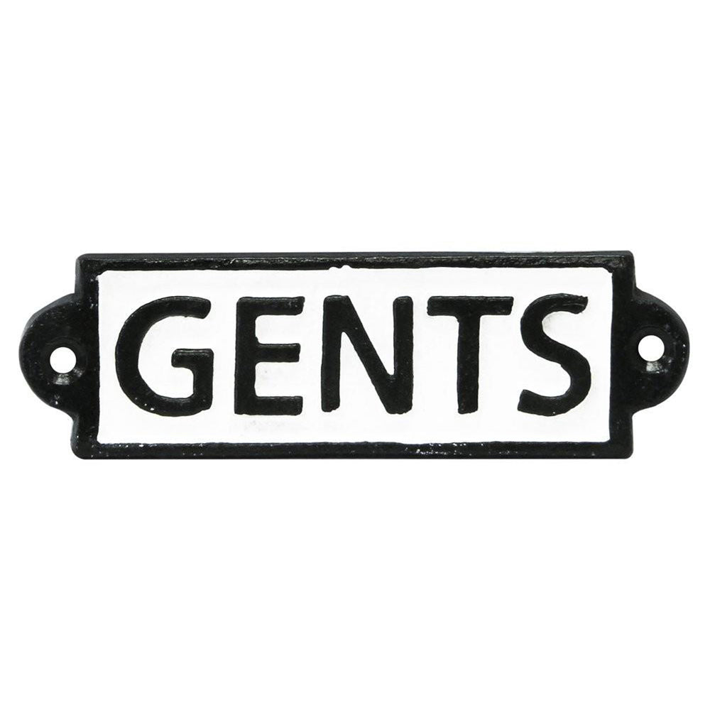 Gents Cast Iron Sign