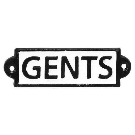 Gents Cast Iron Sign