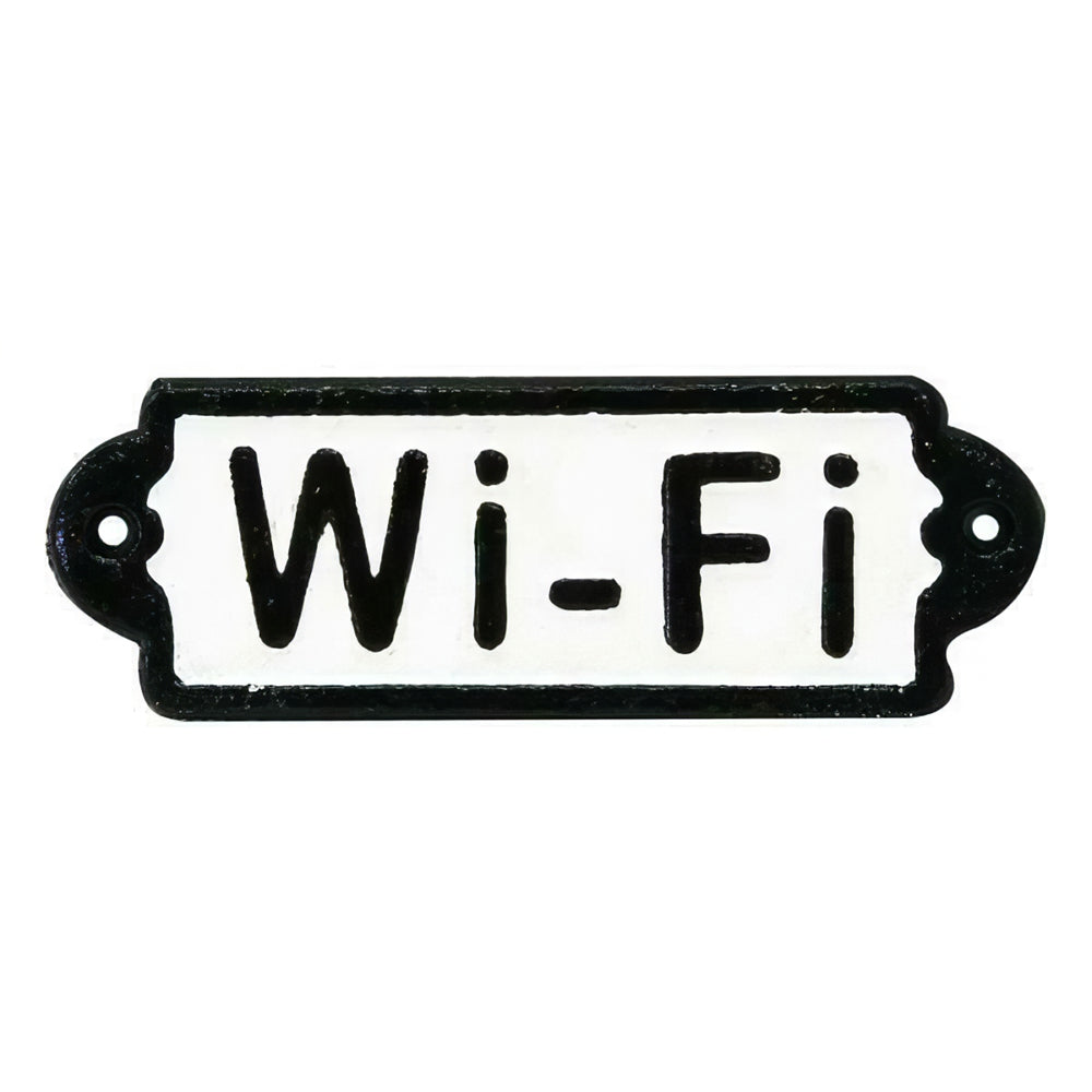 Wifi Cast Iron Sign