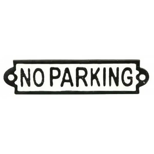 Cast Iron Sign - No Parking