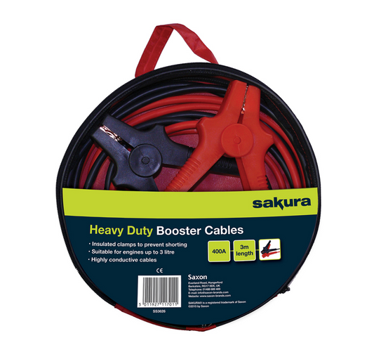 Heavy Duty Booster Cables 400A 3m cable