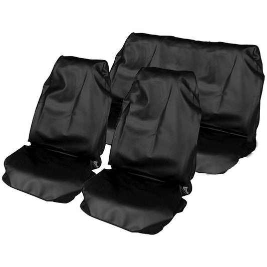 WR Nylon Car Seat Cover Set - Black