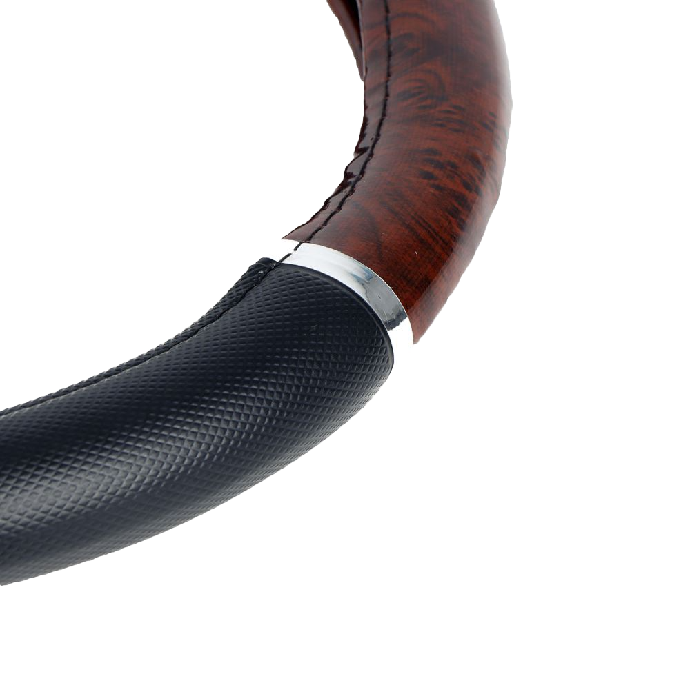 Streetwize Steering Wheel Cover Wood Effect Brown