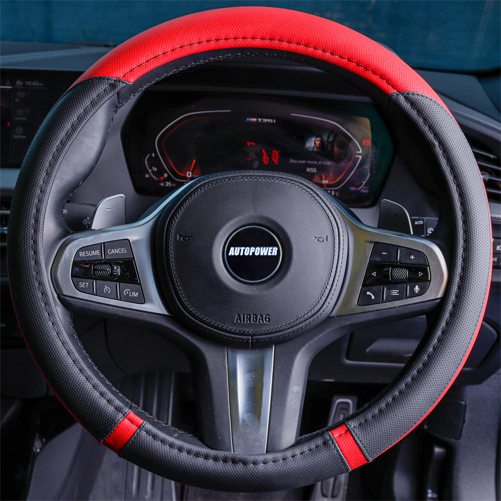 Streetwize Steering Wheel Cover Black/Red