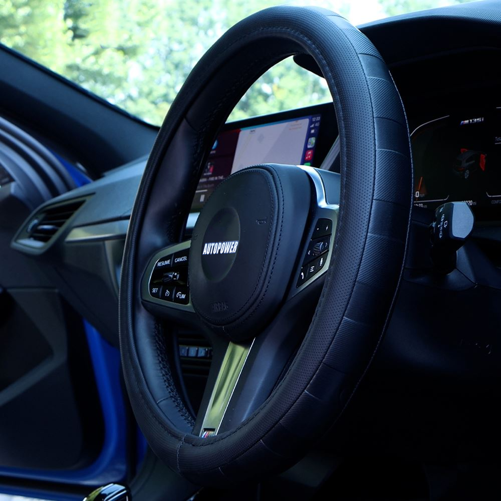 Streetwize Steering Wheel Cover Black Sports Grip