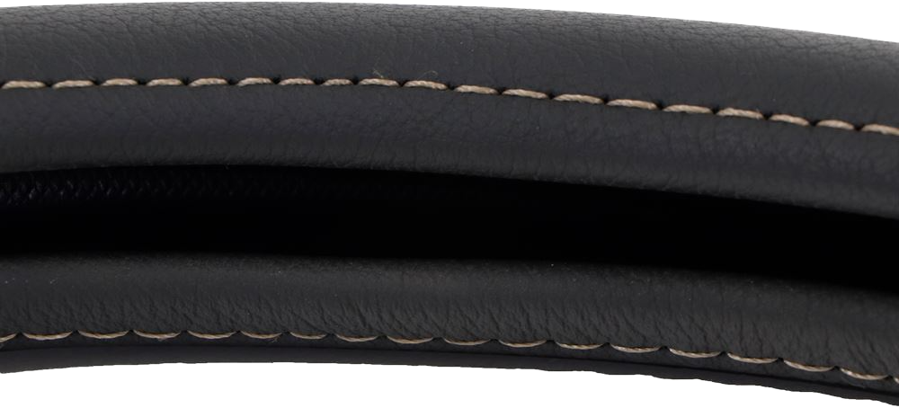 Streetwize Steering Wheel Cover Leather Black/Beige