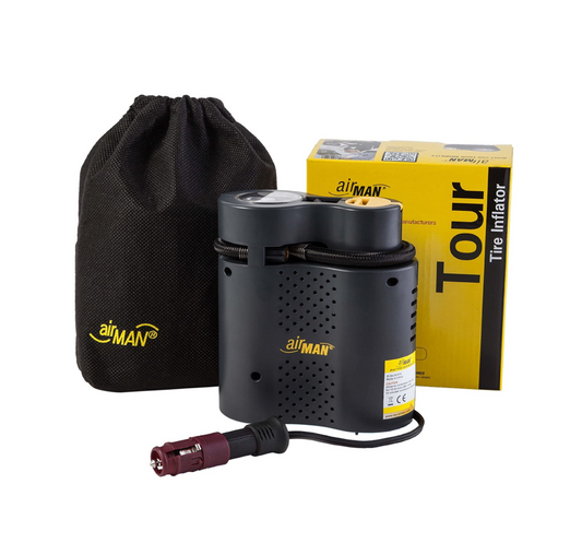 AirMan Tour Compact Air Compressor Tire Inflator 12V